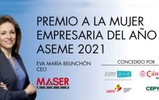 Eva María Belinchón, Premio a la mujer empresaria del año ASEME 2021